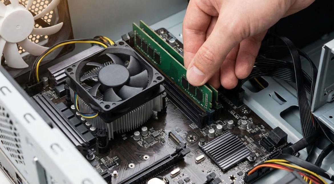 Hướng dẫn lắp đặt thanh RAM DDR4 vào mainboard máy tính để bàn.